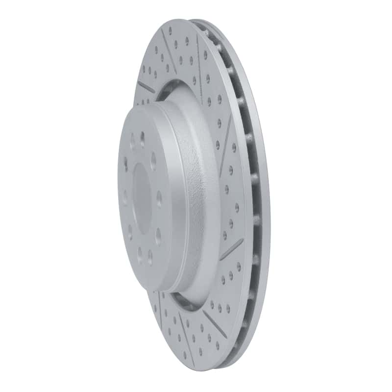 R1 Concepts — R1 17-24 Maserati Ghibli Rear Right Drilled & Slotted Geo-Carbon Rotor - view 2