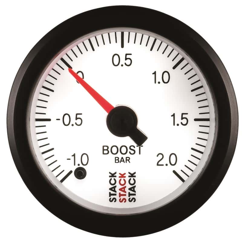 AutoMeter — Autometer Stack 52mm -1 to +2 Bar (Incl T-Fitting) Pro Stepper Motor Boost Pressure Gauge - White
Ga Bst PrStpr W 2Bar - view 4