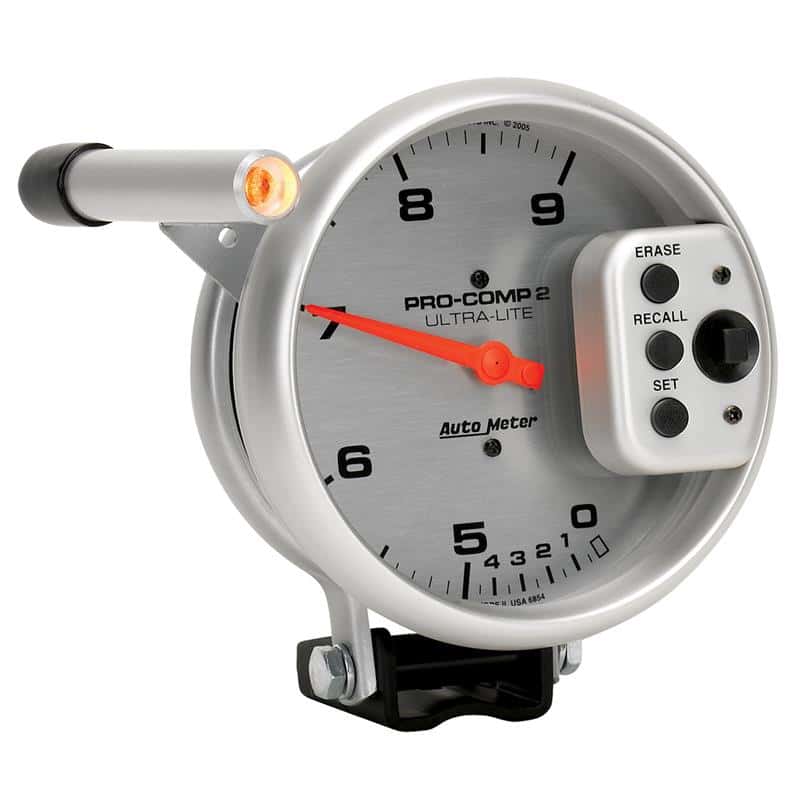 AutoMeter — Autometer Ultra-Lite 5 inch 9000 RPM Dual Range w/ Shift-Lite and Memory Tach
5" TACH, 9,000 RPM, - view 4