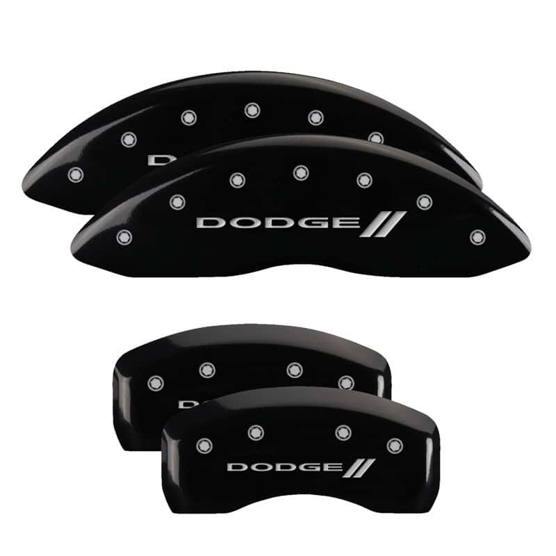 MGP — MGP 4 Caliper Covers Engraved Front & Rear With stripes/Dodge Black finish silver ch
Caliper Covers - view 1