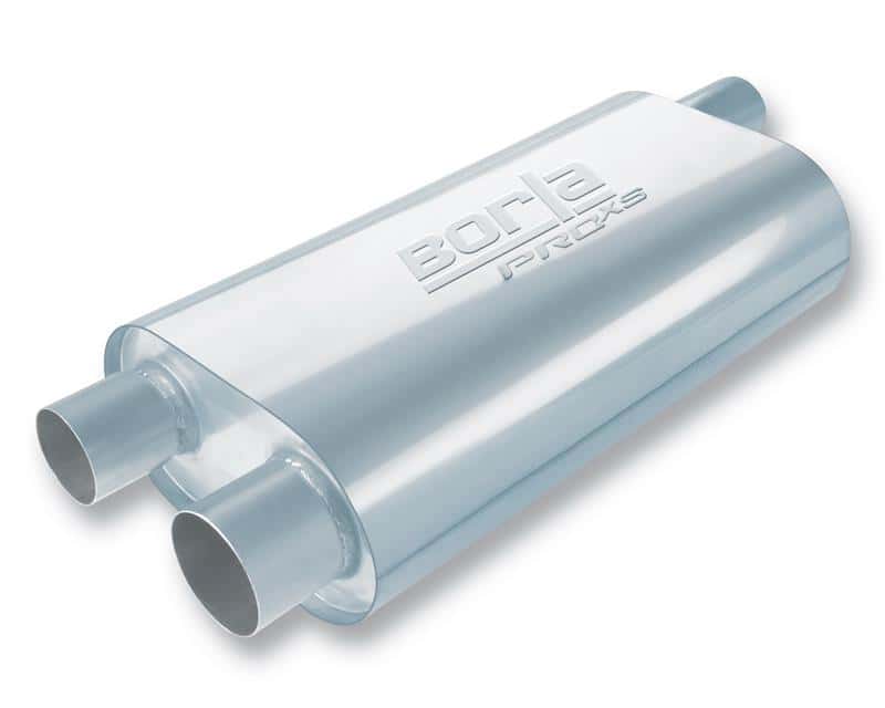 Borla — Borla Universal Oval Transverse 2.5in Inlet/Outlet 19in x 10.25in x 5.5in Turbo XL Muffler
Transverse Muffler
Muffler - view 2