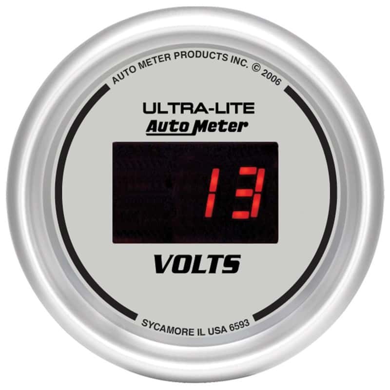 AutoMeter — Autometer Ultra-Lite 2-1/16in 8-18 Volts Digital Voltmeter
2-1/16" VOLTMETER, 8 - view 1