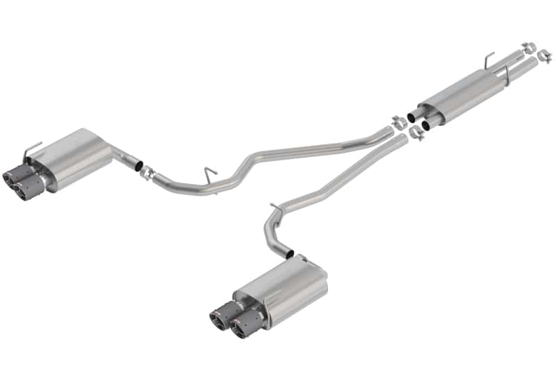 Borla — Borla 2020 Ford Explorer ST 3.0L V6 2.25in S-type Exhaust - Carbon Fiber Tips
Cat-Back™ - view 1