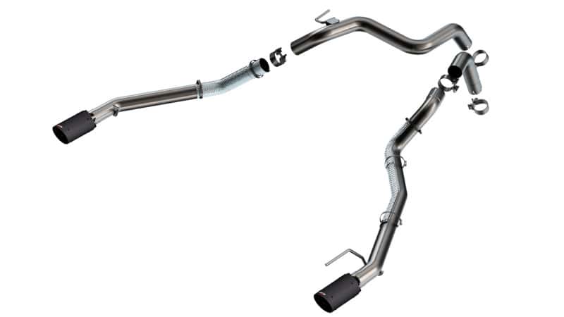 Borla — Borla 24-25 Ford Ranger Raptor 2.75in Tail Pipe Kit 4in Tip - Carbon Fiber Black Anodized
Tail Pipes - view 1