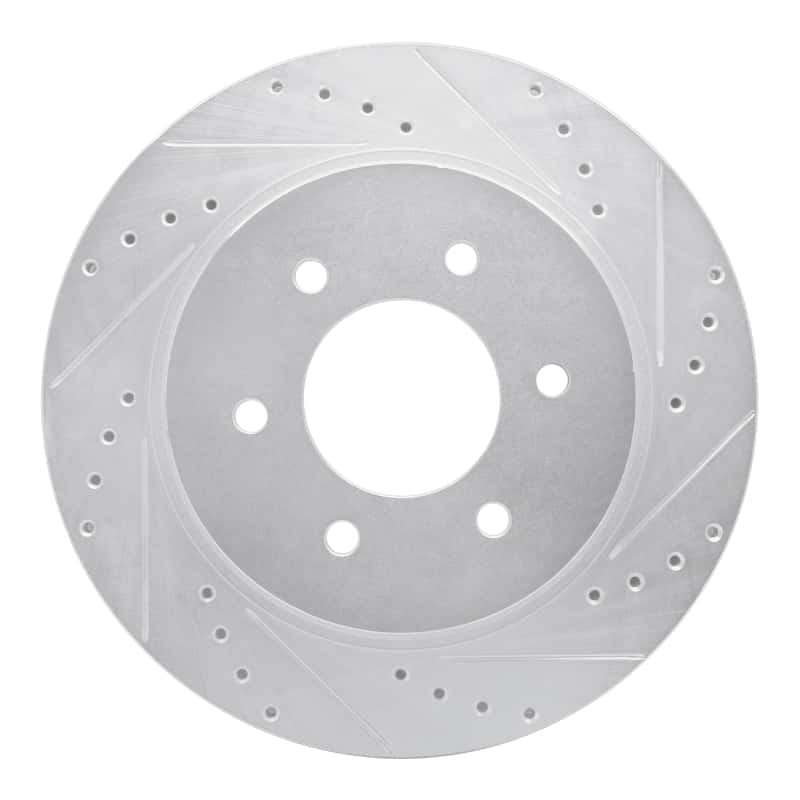R1 Concepts — R1 16-24 Nissan Titan XD Front Right Drilled & Slotted Silver Brake Rotor
R1 Brake Rotor Drill - view 1