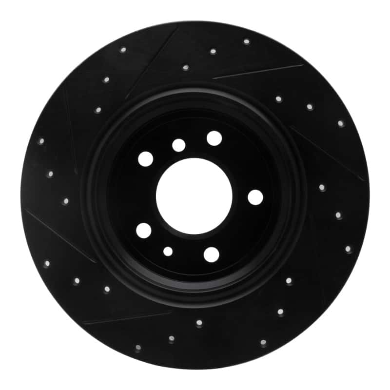 R1 Concepts — R1 91-01 BMW 850CI Rear Right Drilled & Slotted Black Brake Rotor
R1 Brake Rotor Drill - view 5