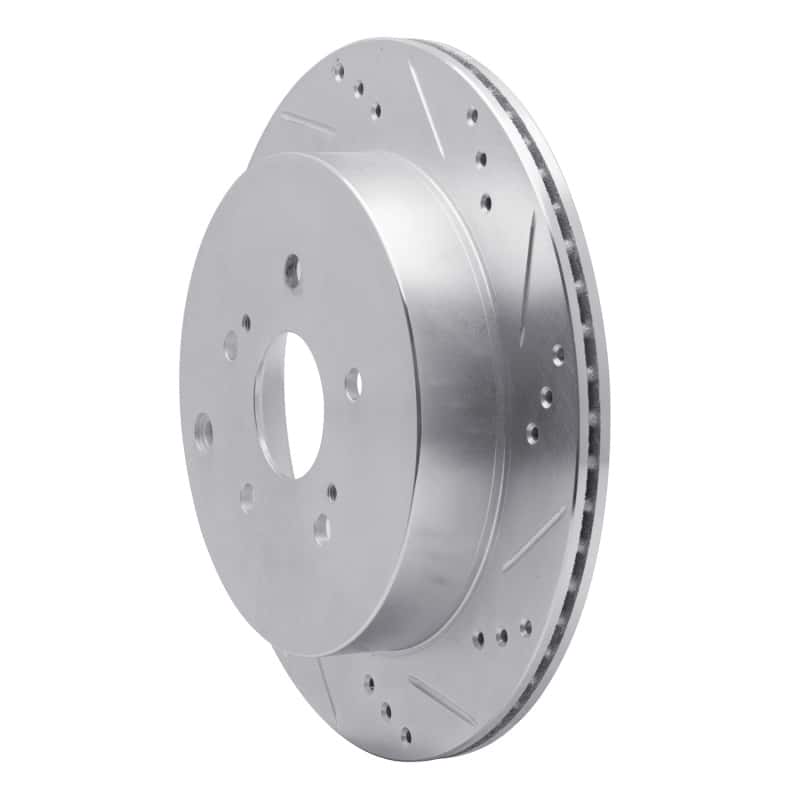 R1 Concepts — R1 09-17 Suzuki Grand Vitara (Mexico) Rear Right Drilled & Slotted Silver Brake Rotor
R1 Brake Rotor Drill - view 2