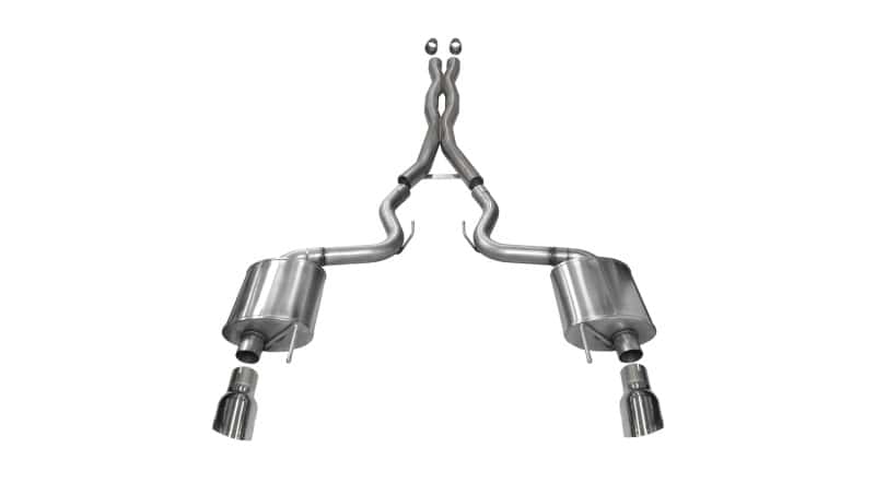 CORSA Performance — Corsa 2015-2017 Ford Mustang GT 5.0 3in Cat Back Exhaust Polish Dual Tips (Sport)
Exhaust - view 3