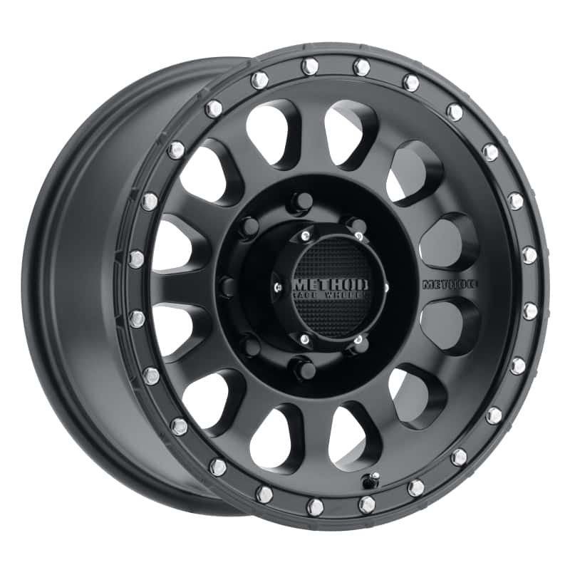 Method Wheels — Method MR315 17x8.5 0mm Offset 8x6.5 130.81mm CB Matte Black Wheel - view 1