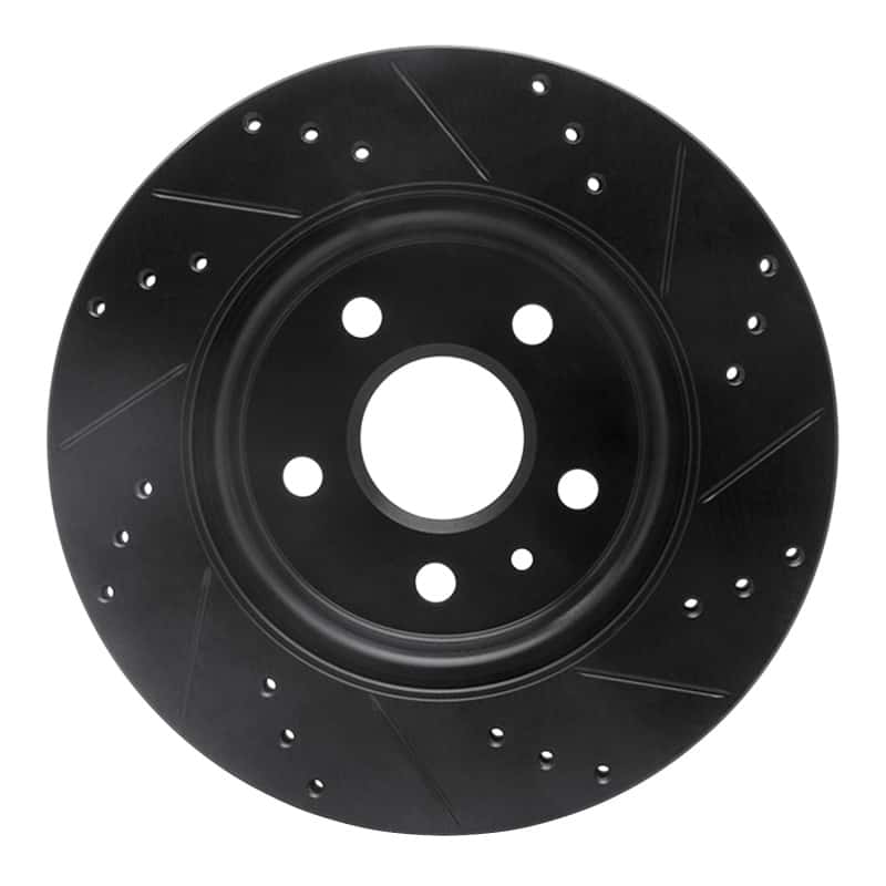R1 Concepts — R1 10-25 Buick Allure Rear Left Drilled & Slotted Black Brake Rotor
R1 Brake Rotor Drill - view 5
