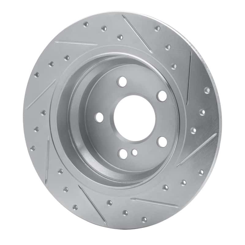 R1 Concepts — R1 03-16 Mercedes-Benz E200 (Latin America) Rear Left Drilled & Slotted Silver Brake Rotor
R1 Brake Rotor Drill - view 4