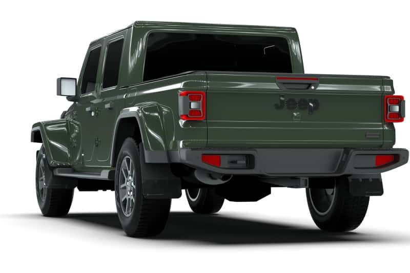 Rally Armor — Rally Armor 19-25 Jeep JT Gladiator (Mojave/Rubicon) Black Mud Flap w/Army Green Logo
Mud Flap - view 3
