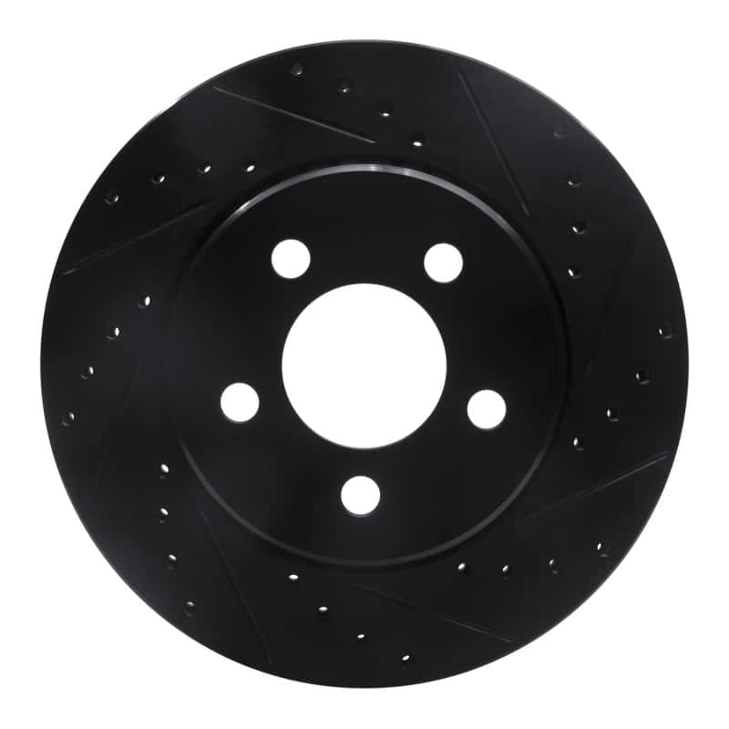 R1 Concepts — R1 07-12 Dodge Nitro Front Right Drilled & Slotted Black Brake Rotor
R1 Brake Rotor Drill - view 1