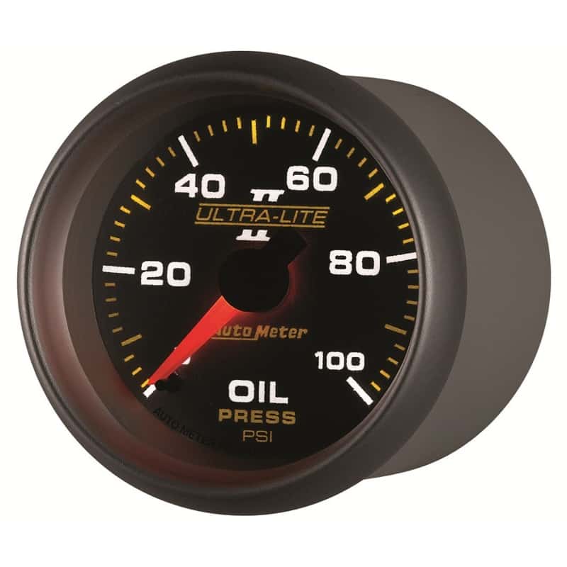 AutoMeter — Autometer Ultra-Lite II 52mm 0-100 PSI Mechanical Oil Pressure Gauge
2-1/16" OIL PRESS, 0 - view 8