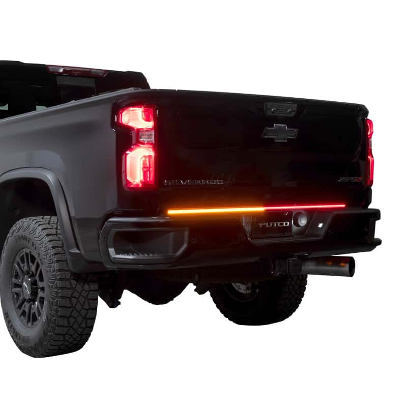 Putco — Putco 2024 Chevrolet Silverado HD/ GMC Sierra HD 60In Direct Fit Red Blade Kit Tailgate Bars - view 5