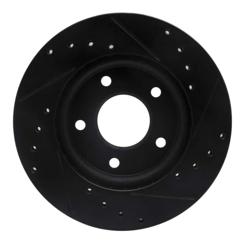R1 Concepts — R1 07-17 Dodge CALIBER Front Left Drilled & Slotted Black Brake Rotor
R1 Brake Rotor Drill - view 5
