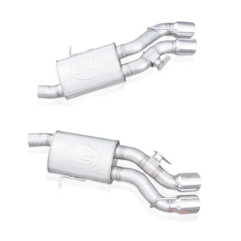 Stainless Works — Stainless Works 2016-18 Cadillac CTS-V Sedan Axle Back System Dual-Mode Turbo Mufflers 4in Tips
Exhaust System - view 3