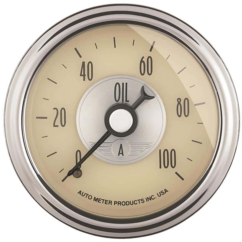 AutoMeter — Autometer Prestige Series 52mm 0-100 PSI Mechanical Oil Pressure Gauge
2-1/16" OIL PRESS, 0 - view 1