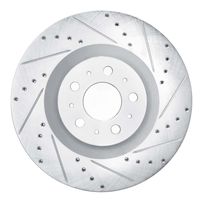 R1 Concepts — R1 20-25 Tesla Model Y Front Right Drilled & Slotted Silver Brake Rotor
R1 Brake Rotor Drill - view 1