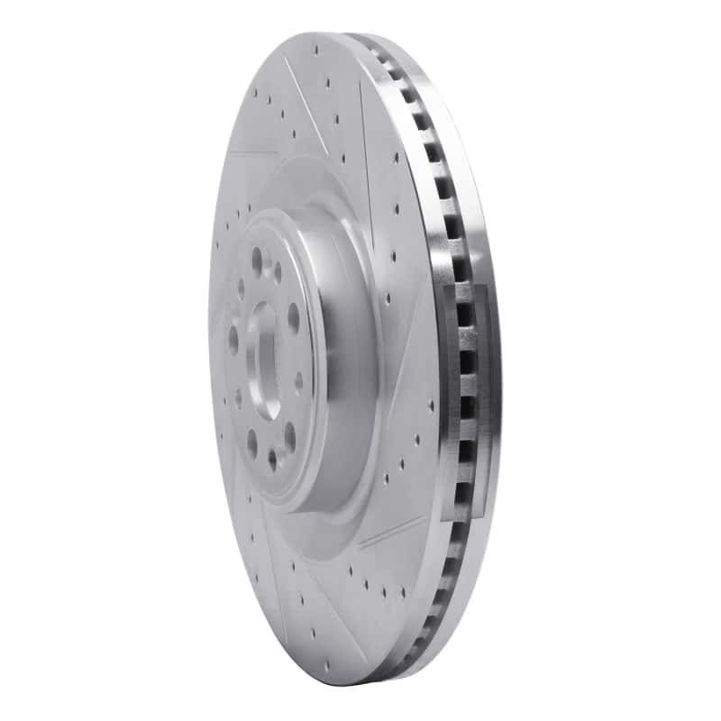 R1 Concepts — R1 17-22 Genesis G90 Front Right Drilled & Slotted Silver Brake Rotor
R1 Brake Rotor Drill - view 2