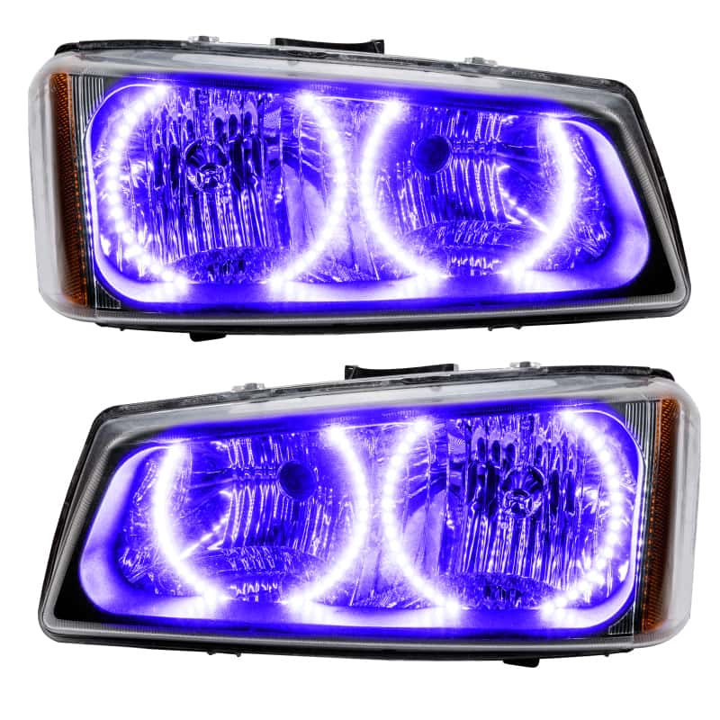 ORACLE Lighting — Oracle Lighting 03-06 Chevrolet Silverado Pre-Assembled LED Halo Headlights -UV/Purple - view 1