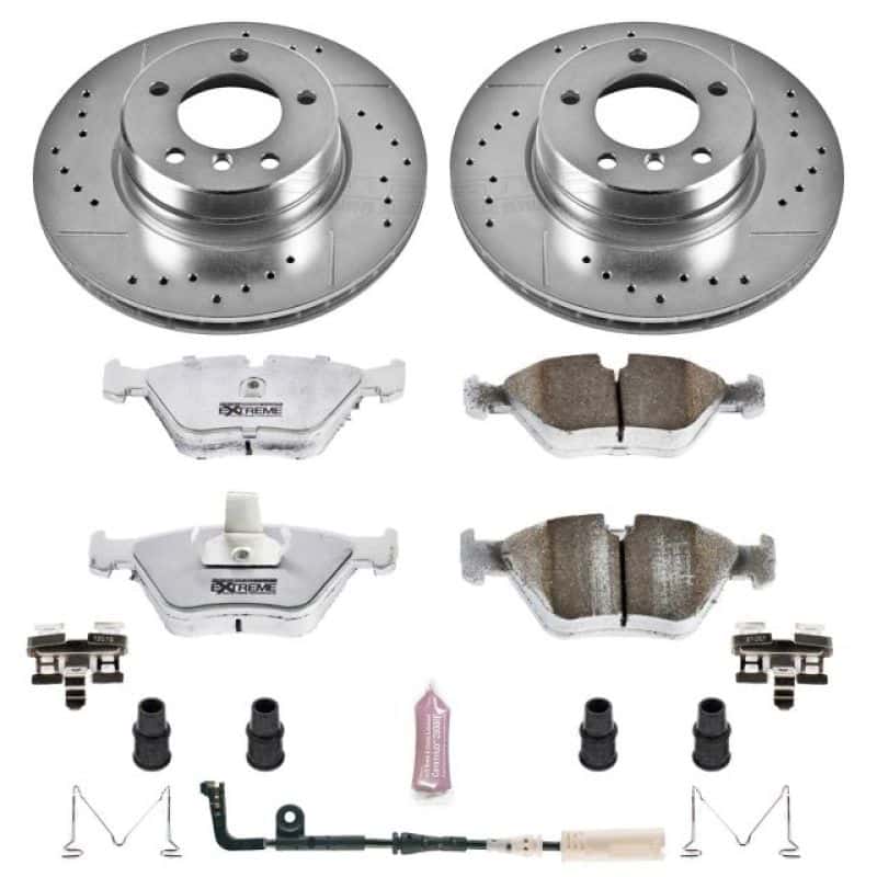 PowerStop — Power Stop 04-05 BMW 525i Front Z26 Street Warrior Brake Kit - view 1