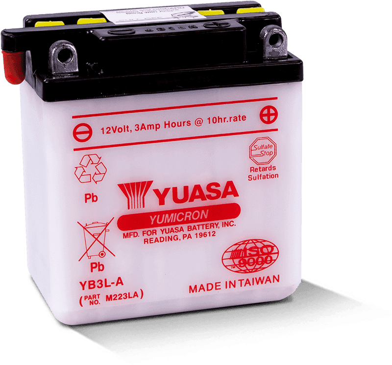 Yuasa Battery — Yuasa YB3L-B Yumicron 12-Volt Battery - view 2