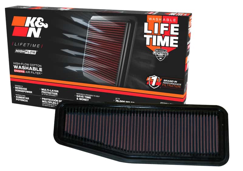 K&N Engineering — K&N 00-06 Toyota Previa / Rav4 2.0L/2.4L Drop In Air Filter
Replacement Air Filt
Air Filter - view 3
