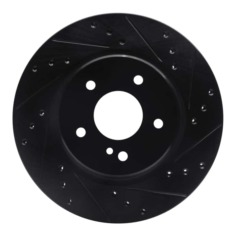 R1 Concepts — R1 98-09 Chrysler Crossfire Rear Right Drilled & Slotted Black Brake Rotor
R1 Brake Rotor Drill - view 1