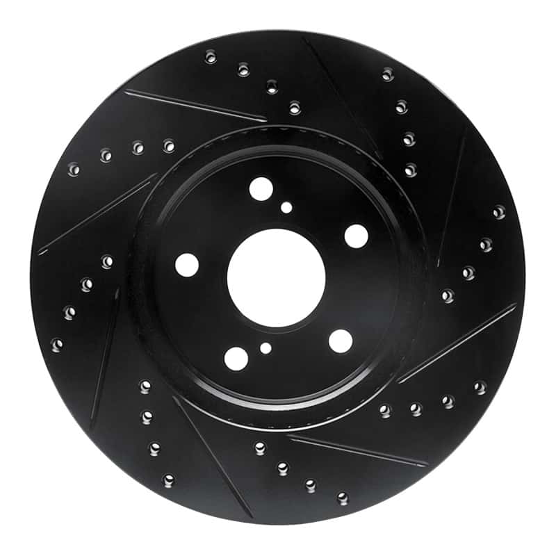 R1 Concepts — R1 02-15 Lexus ES300 Front Left Drilled & Slotted Black Brake Rotor
R1 Brake Rotor Drill - view 5