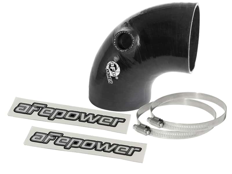 aFe — aFe Magnum FORCE Intake Coupling Kit (3-3/4 IN ID x 90 Deg.) Elbow Coupler - Black
Intake Coupling Kit - view 1