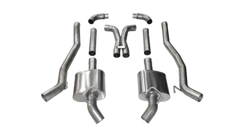 CORSA Performance — Corsa 2011-2013 Chevrolet Camaro SS 6.2L V8 Manual Xtreme 3in Cat-Back (No Tips Uses Factory Bezels)
Exhaust - view 3
