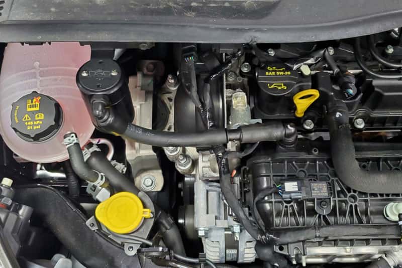 J&L — J&L 16-19 Ford Escape 1.5L EcoBoost Passenger Side Oil Separator 3.0 - Black Anodized
Oil Separator
3053P-B - view 2