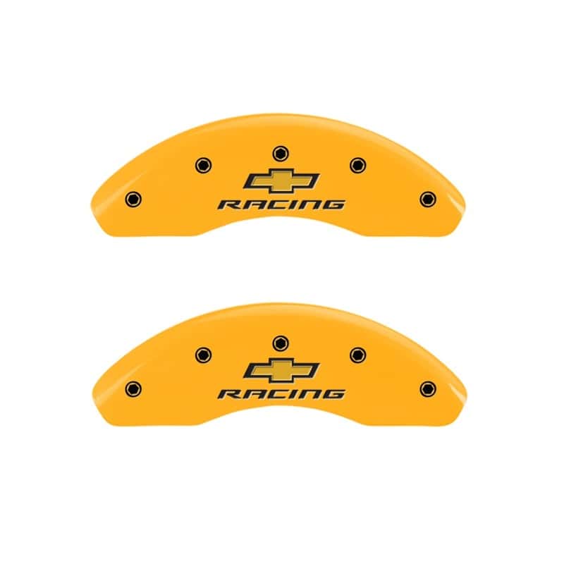 MGP — MGP Front set 2 Caliper Covers Engraved Front Chevy racing Yellow finish black ch
Caliper Covers - view 1