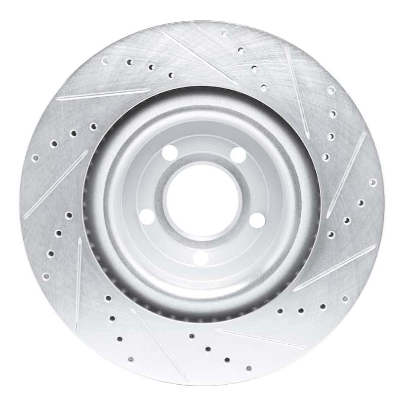R1 Concepts — R1 20-25 Ford Explorer Front Left Drilled & Slotted Silver Brake Rotor
R1 Brake Rotor Drill - view 5