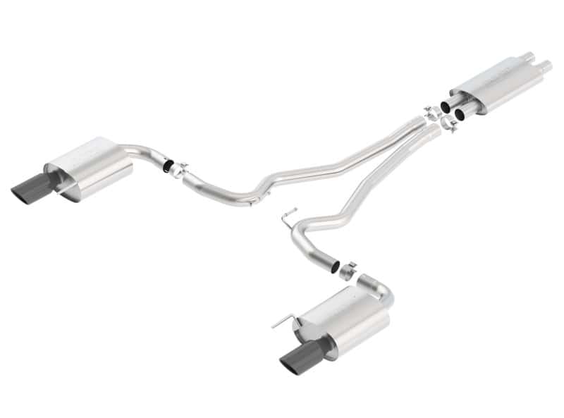 Borla — Borla Touring Cat-Back 15 Ford Mustang GT 5.0L V8 MT/AT 2.5in pipe Black 4in tip
Cat-Back System
ExhstSysKt - view 3