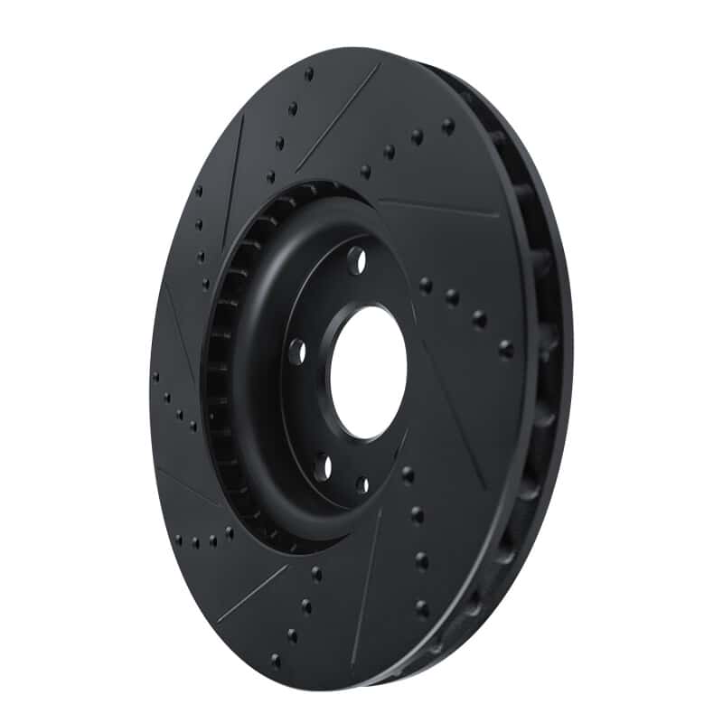 R1 Concepts — R1 14-19 Chevrolet Corvette Front Right Drilled & Slotted Black Brake Rotor
R1 Brake Rotor Drill - view 4