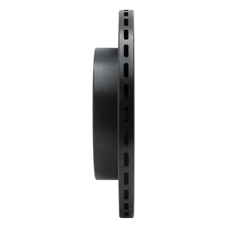 R1 Concepts — R1 91-93 Dodge STEALTH Rear Left Drilled & Slotted Black Brake Rotor
R1 Brake Rotor Drill - view 3