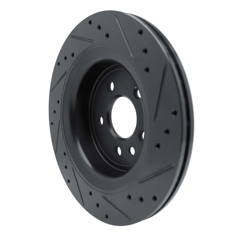 R1 Concepts — R1 10-17 Volvo XC60 Rear Left Drilled & Slotted Black Brake Rotor
R1 Brake Rotor Drill - view 4
