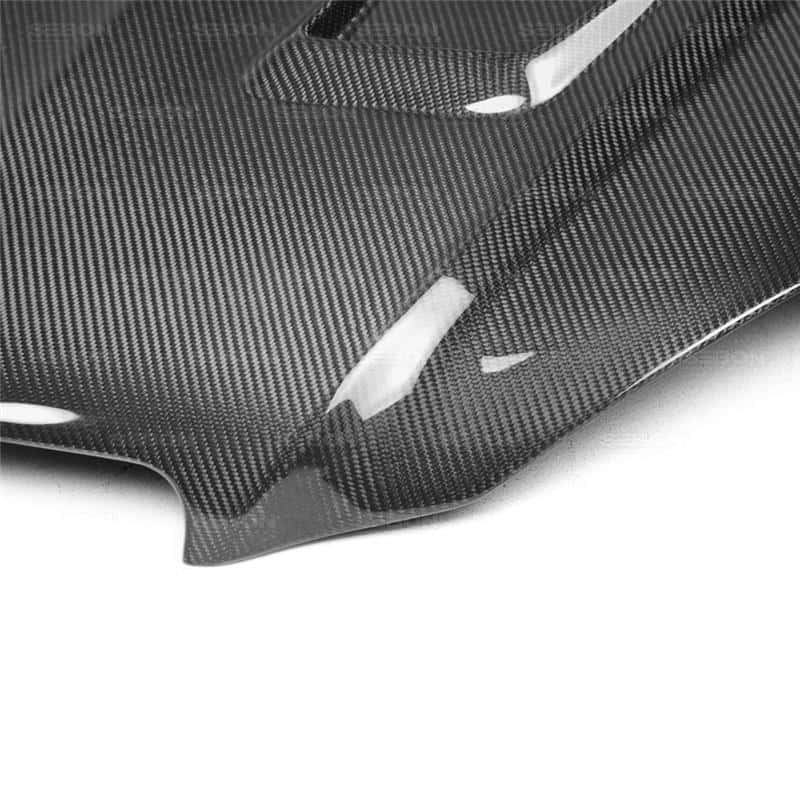 Seibon — Seibon 12-14 Mercedes C-Class GT Style Carbon Fiber Hood - view 12