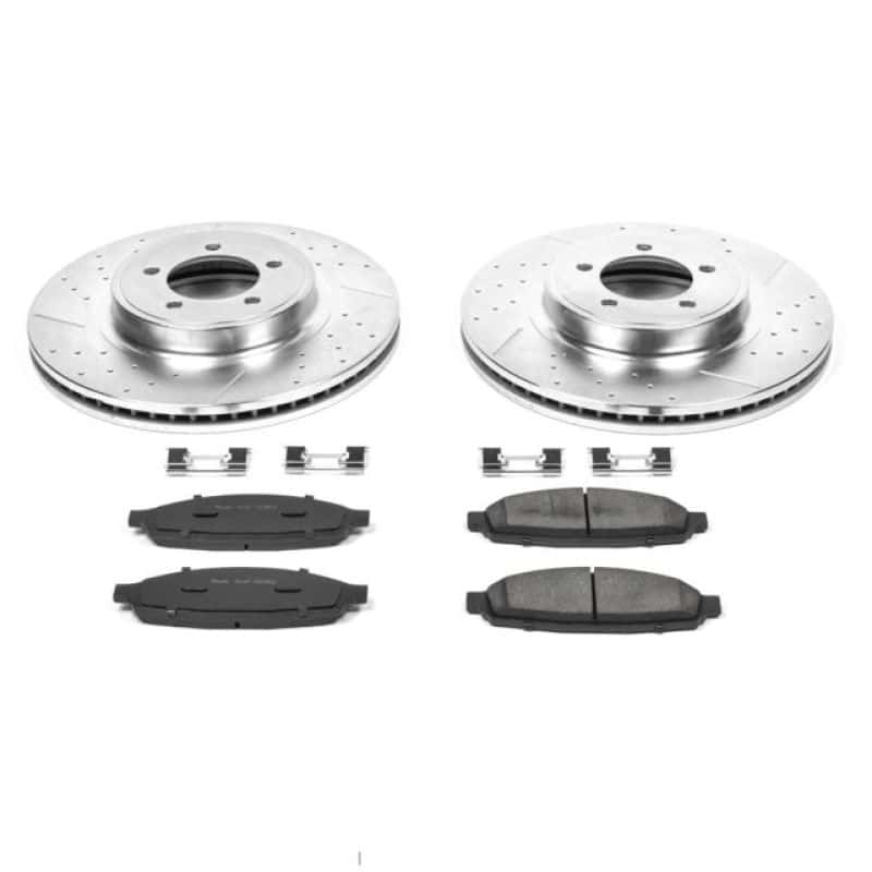 PowerStop — Power Stop 03-05 Lincoln Aviator Front Z23 Evolution Sport Brake Kit - view 1