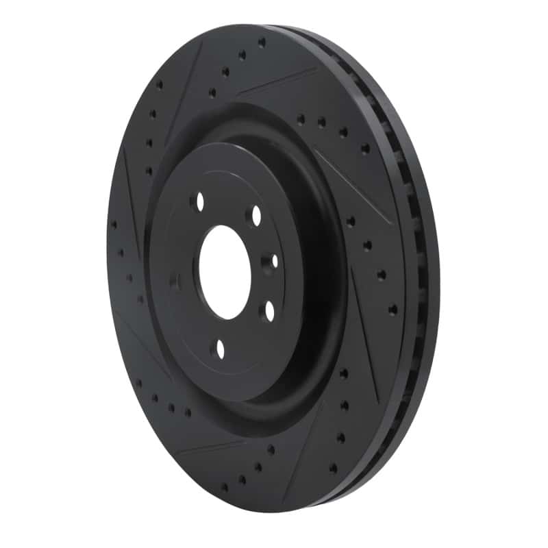 R1 Concepts — R1 13-19 Ford Police Interceptor Sedan Front Left Drilled & Slotted Black Brake Rotor
R1 Brake Rotor Drill - view 2