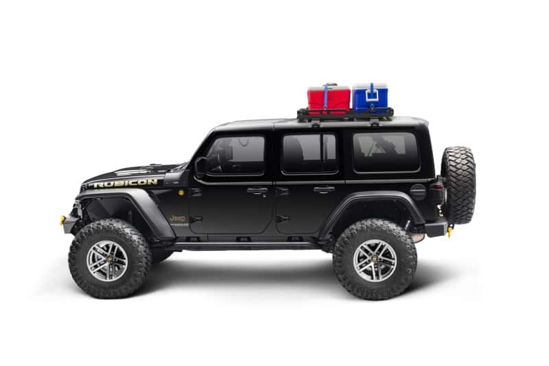 Rugged Ridge — Rugged Ridge 18-21 Wrangler JL/Gladiator Roof Rack w/ Basket HT
OFFROAD_EXTERIOR - view 3