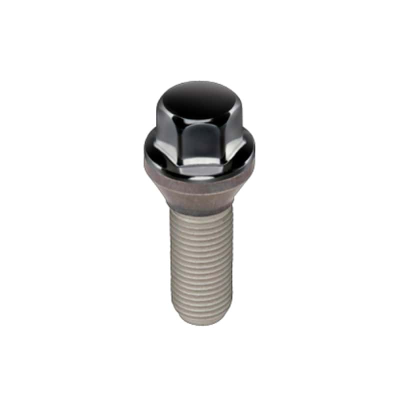McGard — McGard Hex Lug Bolt (Cone Seat) M12X1.25 / 17mm Hex / 25.6mm Shank Length (Box of 50) - Black - view 1