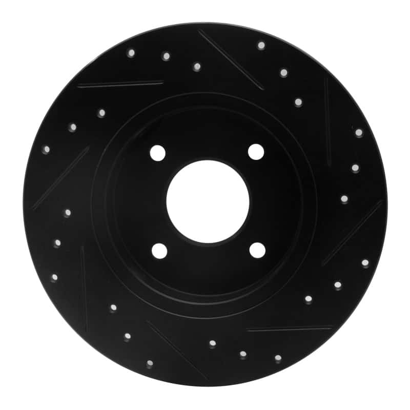R1 Concepts — R1 84-85 Nissan 300ZX Rear Left Drilled & Slotted Black Brake Rotor
R1 Brake Rotor Drill - view 5