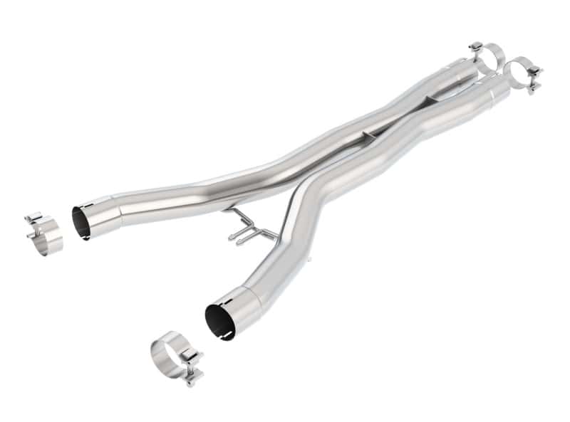Borla — Borla 2014 Chevy Corvette Stingray X-Pipes (Smog Legal Cut and Clamp)
ExhstPipe - view 1