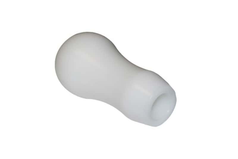 Torque Solution — Torque Solution Delrin Tear Drop Tall Shift Knob (White): Universal 10x1.25 - view 1
