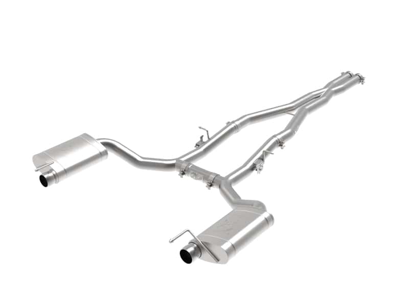 aFe — aFe MACH Force-Xp 3in 304 SS Cat-Back Exhaust 15-20 Dodge Charger Hellcat V8-6.2L (sc) / 392 V8-6.4L
Cat-Back Exhaust - view 1