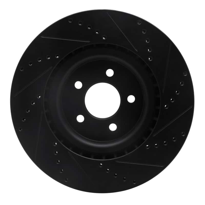 R1 Concepts — R1 07-14 Ford Mustang Front Left Drilled & Slotted Black Brake Rotor
R1 Brake Rotor Drill - view 5