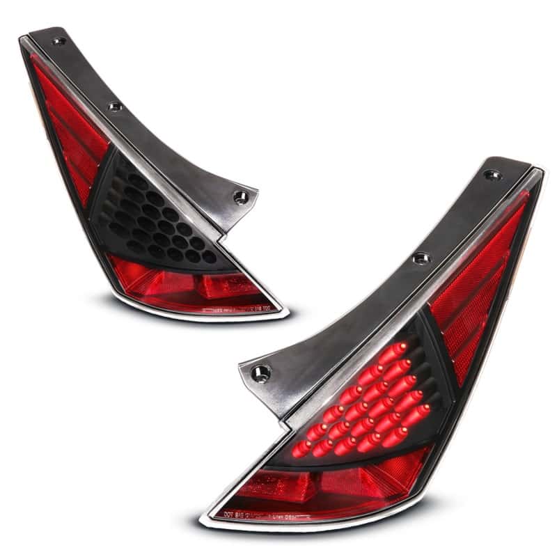 ANZO — ANZO 2003-2005 Nissan 350Z LED Taillights Black - view 3